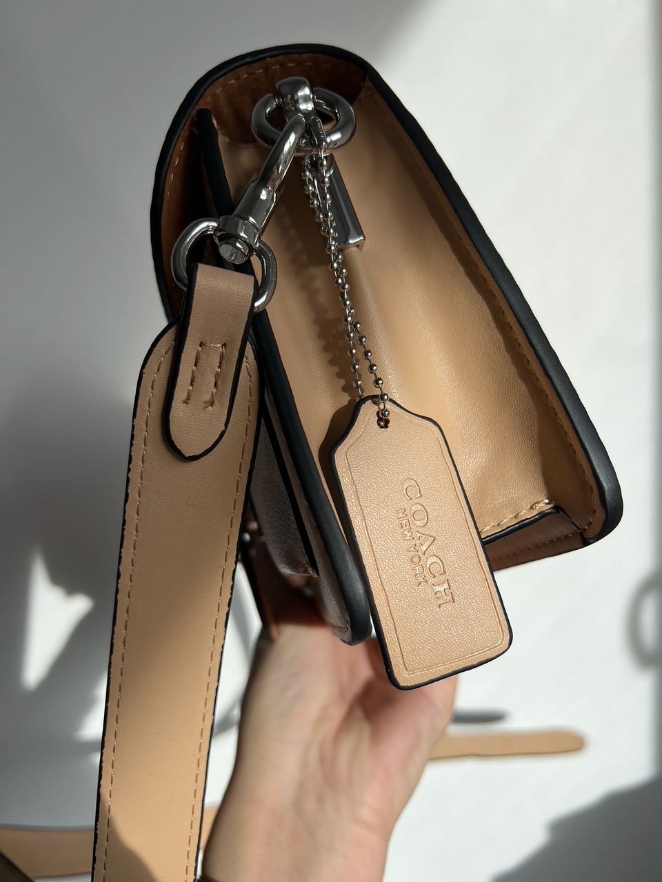 Coach Tabby Shoulder Bag 26 With Signature Canvas Sand Taupe - 15