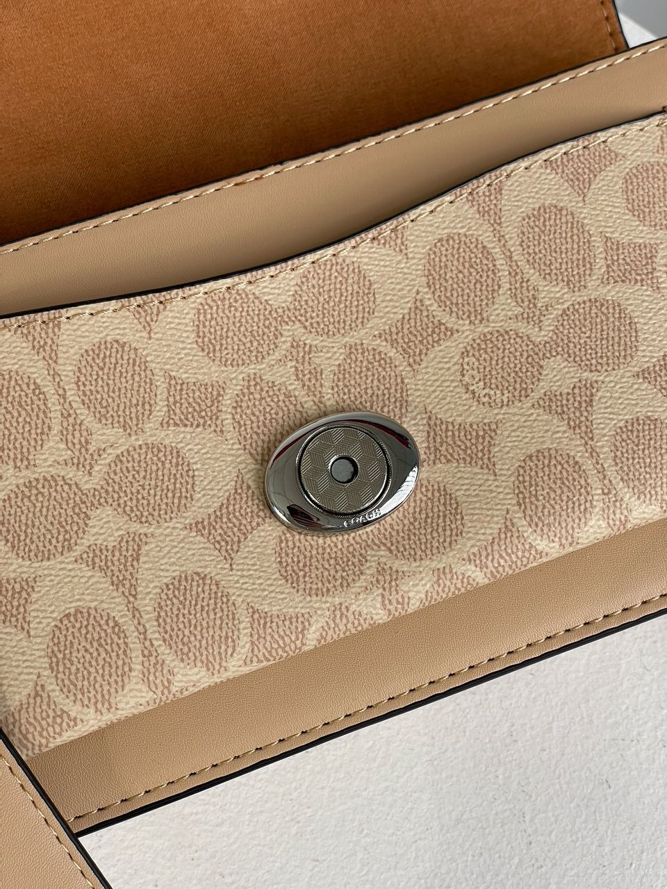 Coach Tabby Shoulder Bag 26 With Signature Canvas Sand Taupe - 24