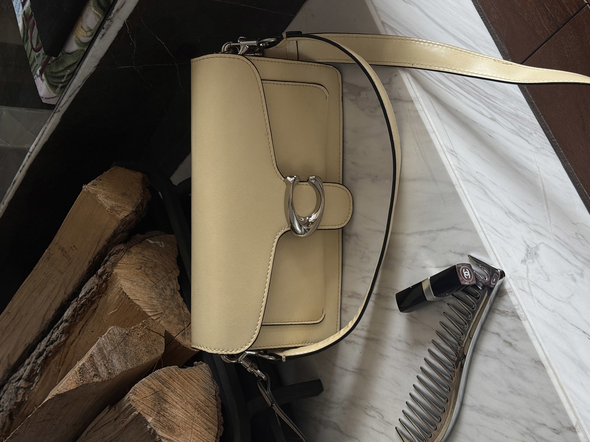 Coach Tabby Shoulder Bag 26 Yellow/Silver (магнітна коробка) - 13