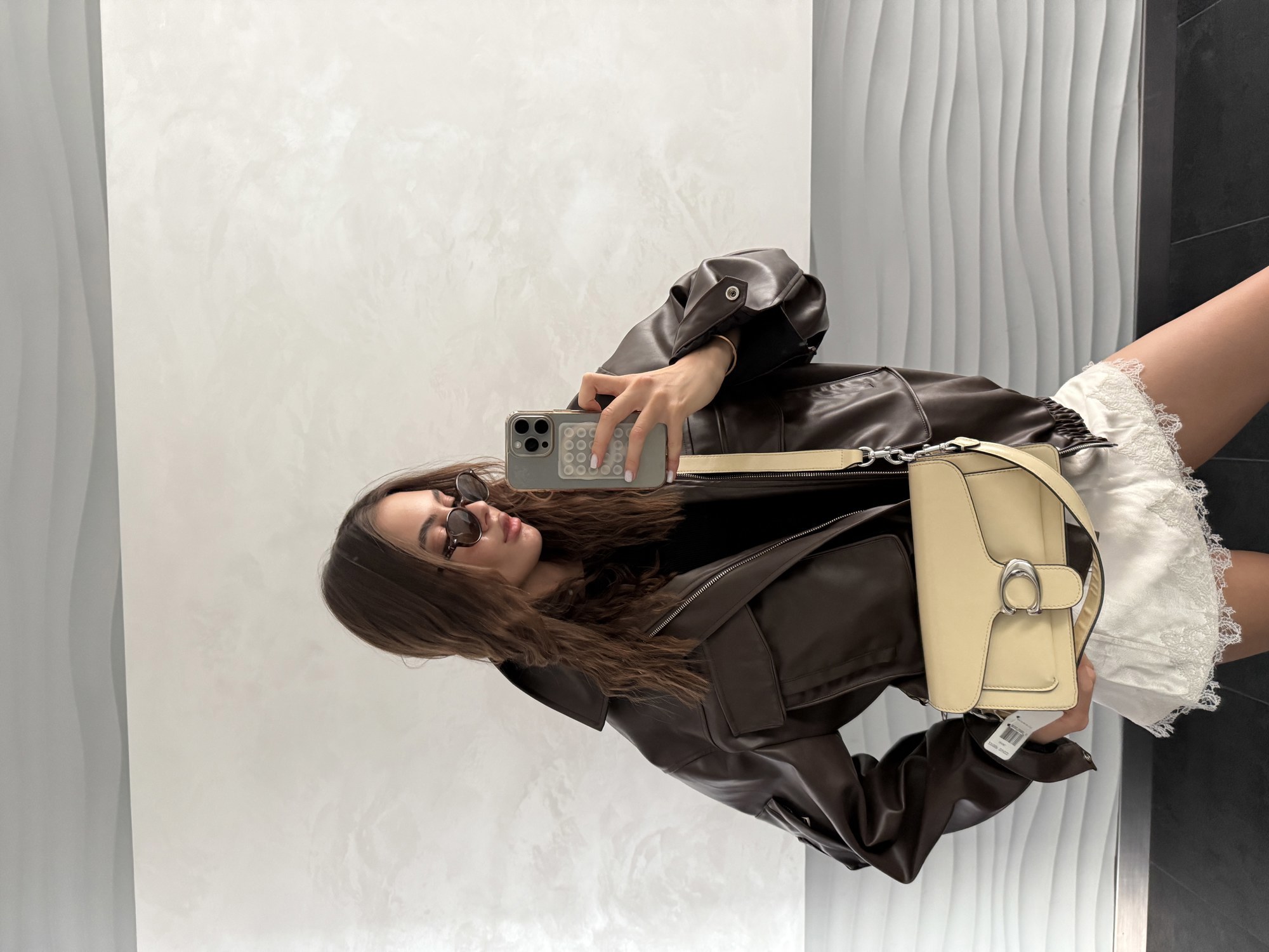 Coach Tabby Shoulder Bag 26 Yellow/Silver (магнітна коробка) - 2