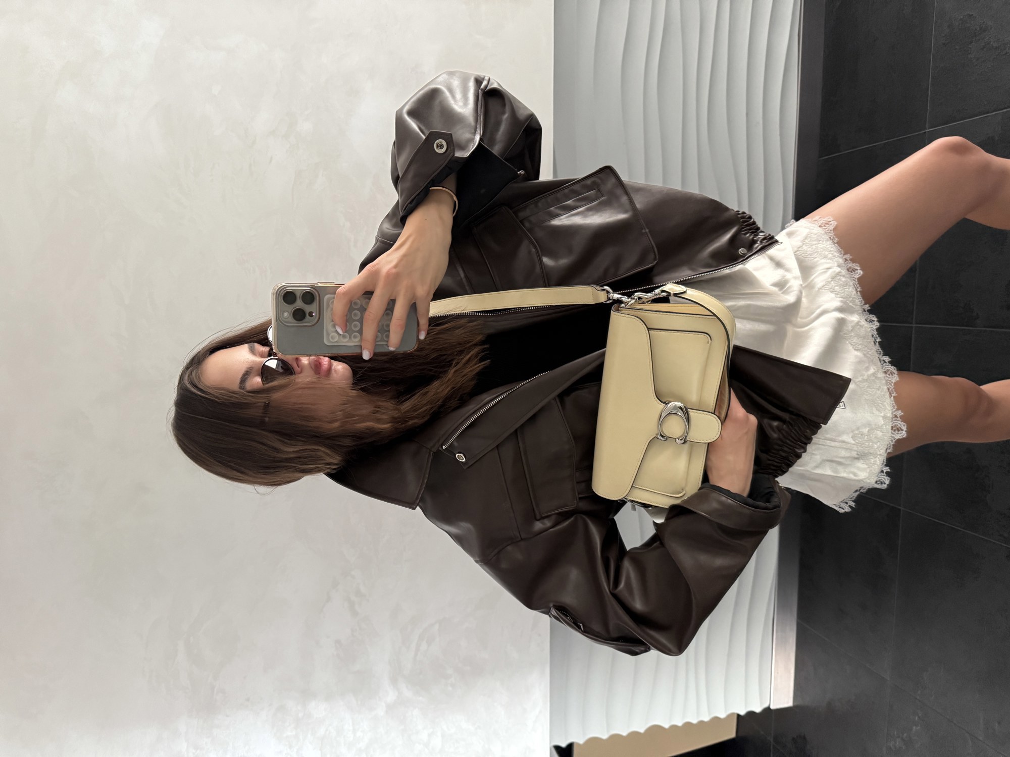 Coach Tabby Shoulder Bag 26 Yellow/Silver (магнітна коробка) - 7