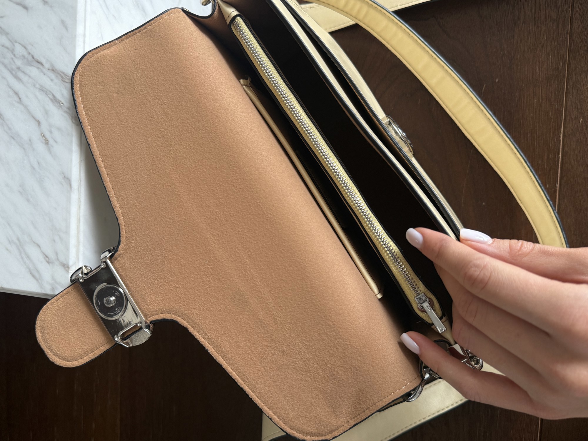 Coach Tabby Shoulder Bag 26 Yellow/Silver (магнітна коробка) - 8