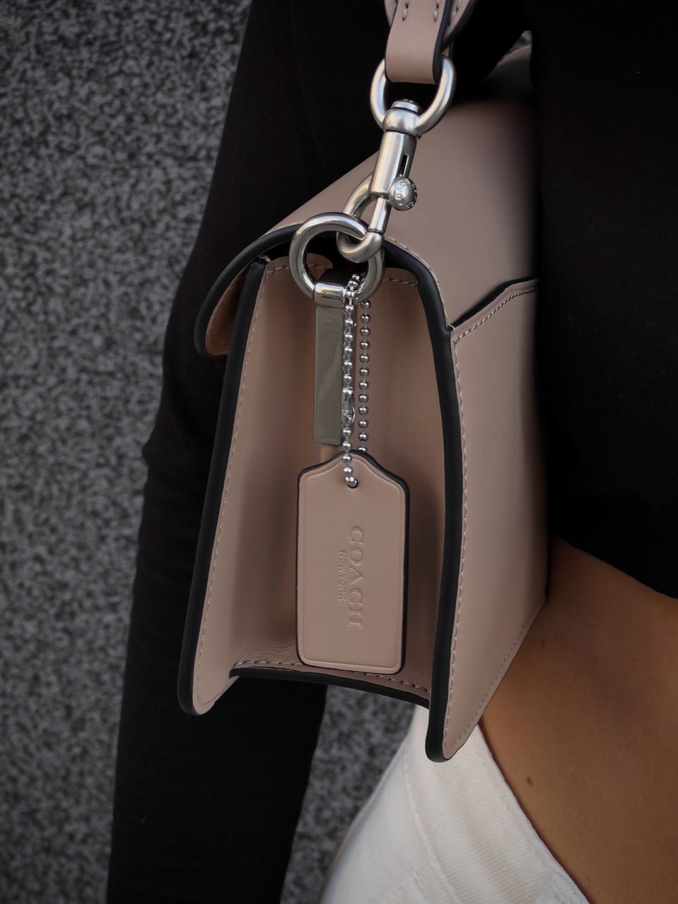 Coach Tabby Shoulder Bag Signature Sand Taupe - 17