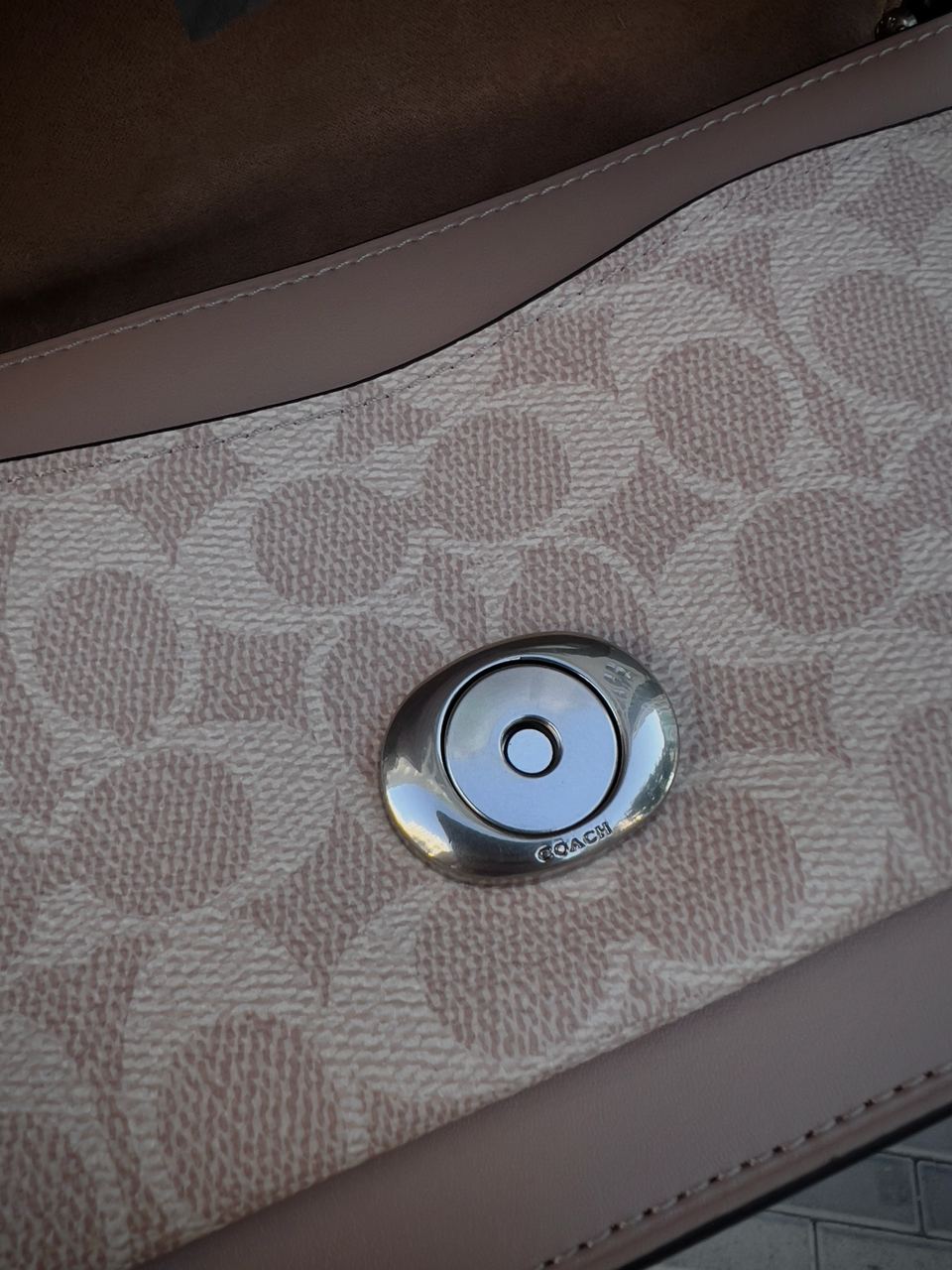 Coach Tabby Shoulder Bag Signature Sand Taupe - 22