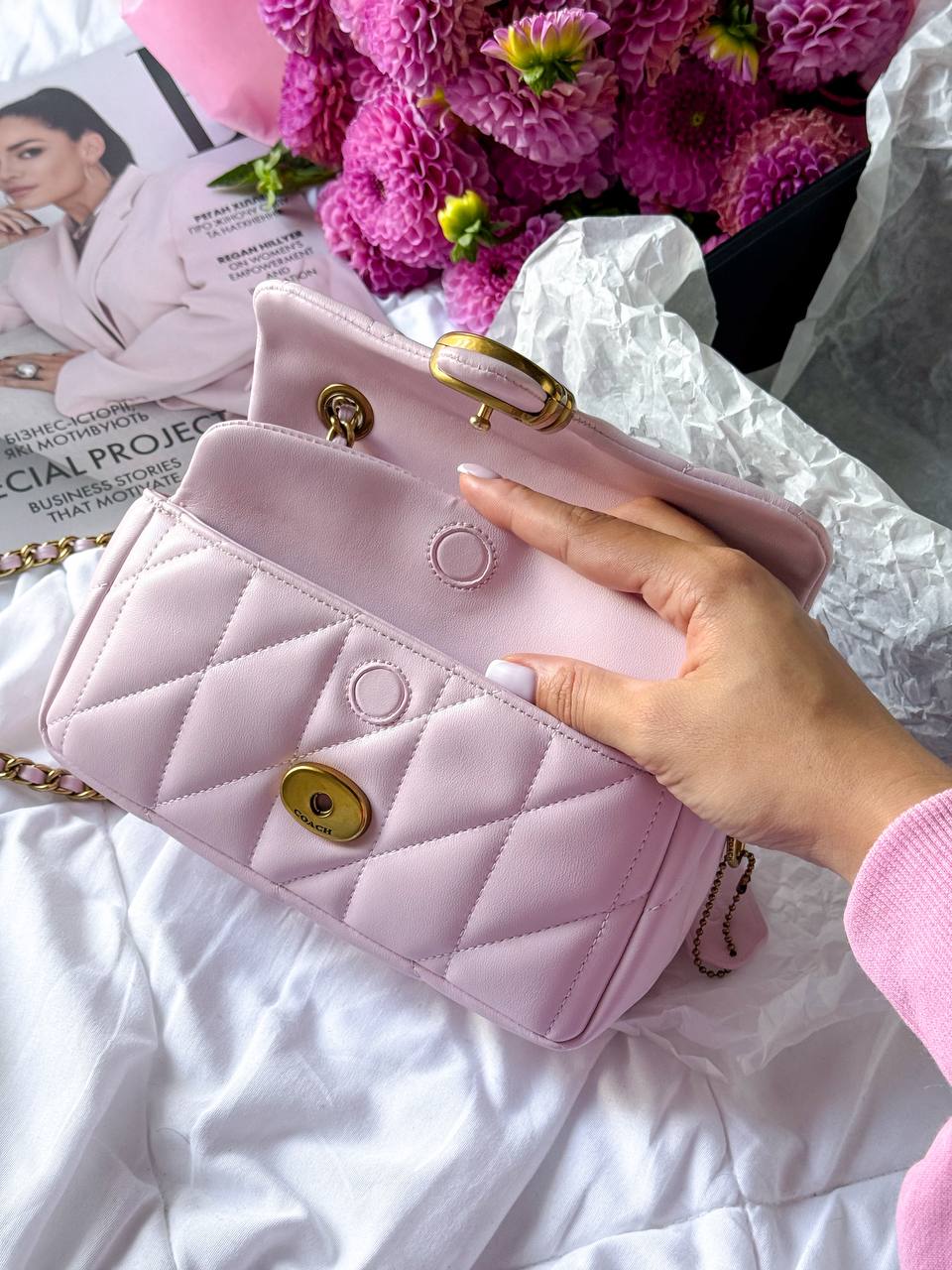 Coach Tabby Shoulder Bag With Pillow Quilting MINI Pink - 10