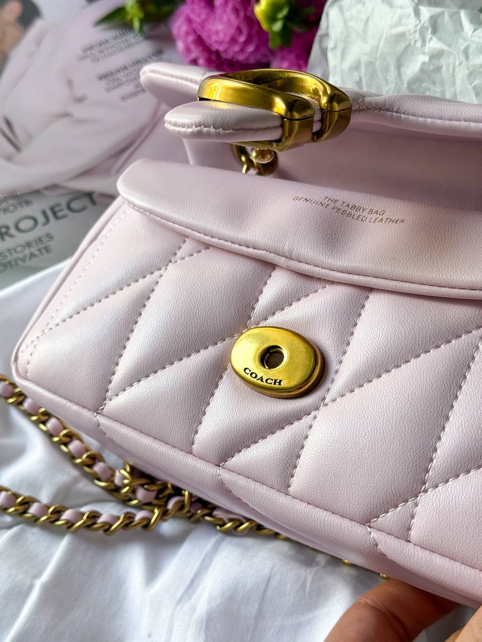 Coach Tabby Shoulder Bag With Pillow Quilting MINI Pink - 12