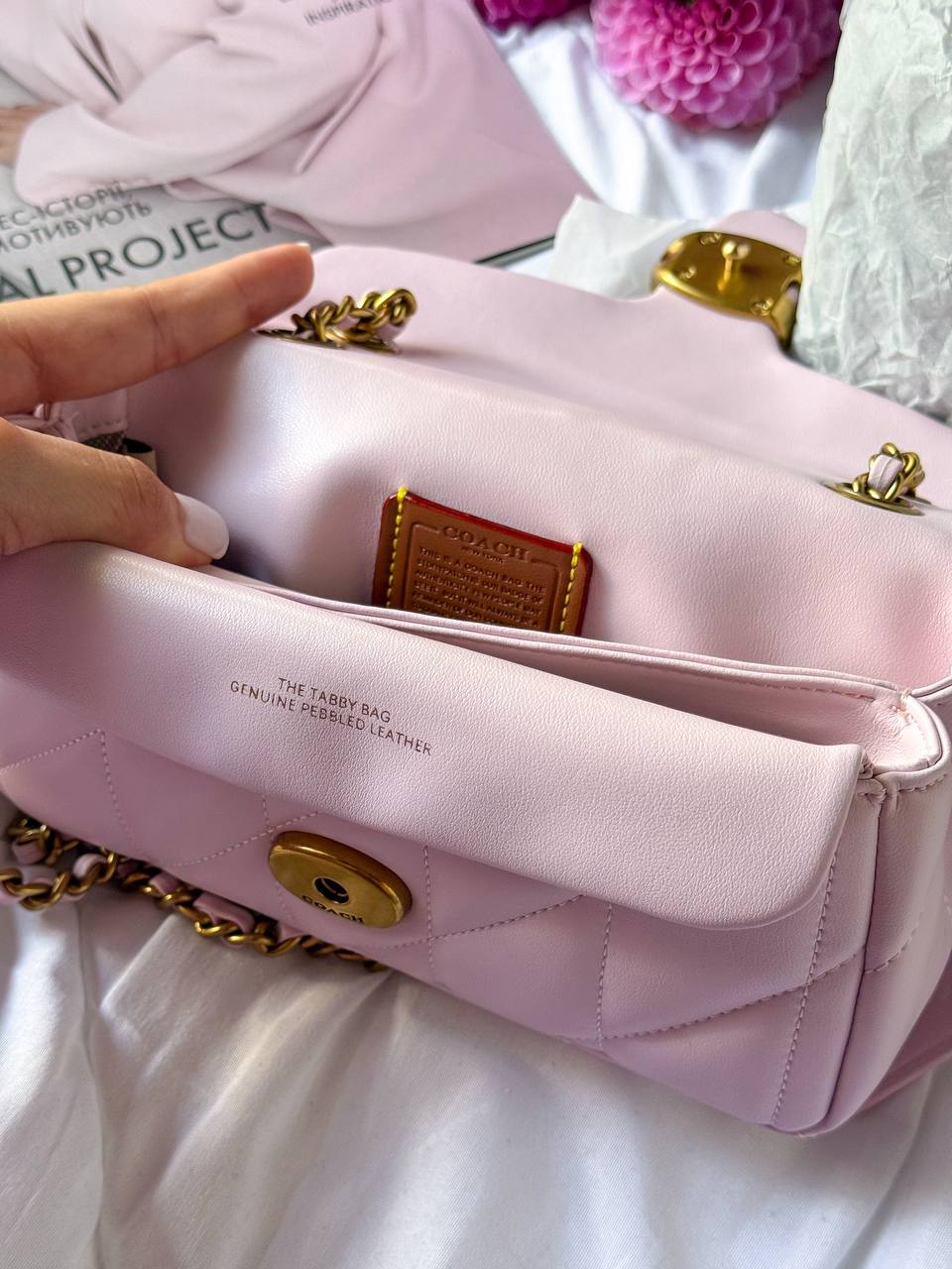 Coach Tabby Shoulder Bag With Pillow Quilting MINI Pink - 13