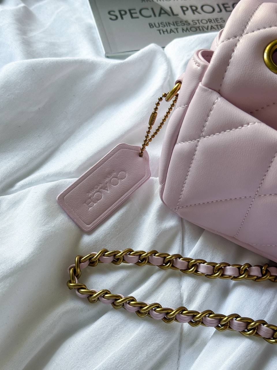 Coach Tabby Shoulder Bag With Pillow Quilting MINI Pink - 14