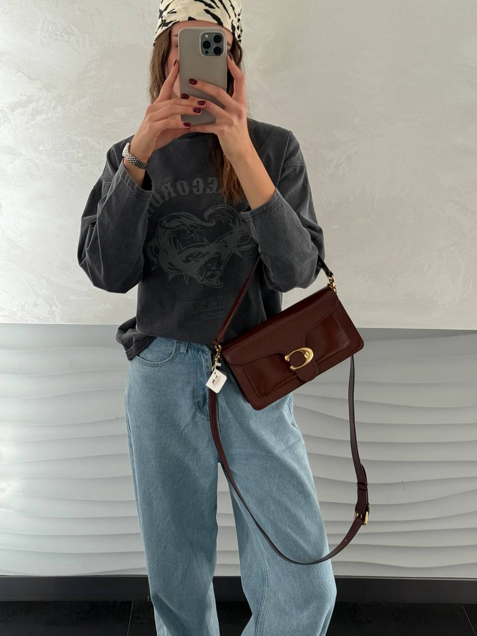 Coach Tabby Shoulder Brown Bag - 2