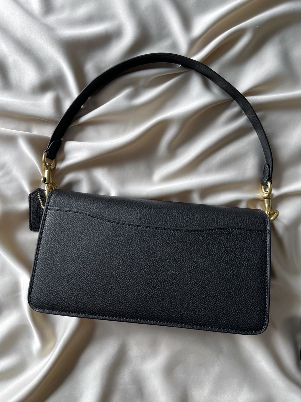 Coach Tabby Shoulder With Signature Canvas Tan Black - 9