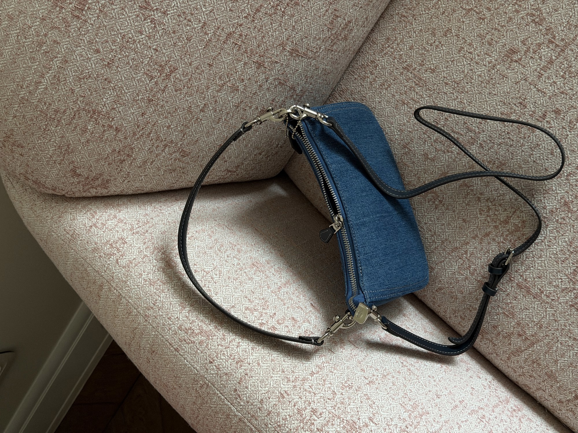 Coach Teri Shoulder Bag Denim/Silver - 4
