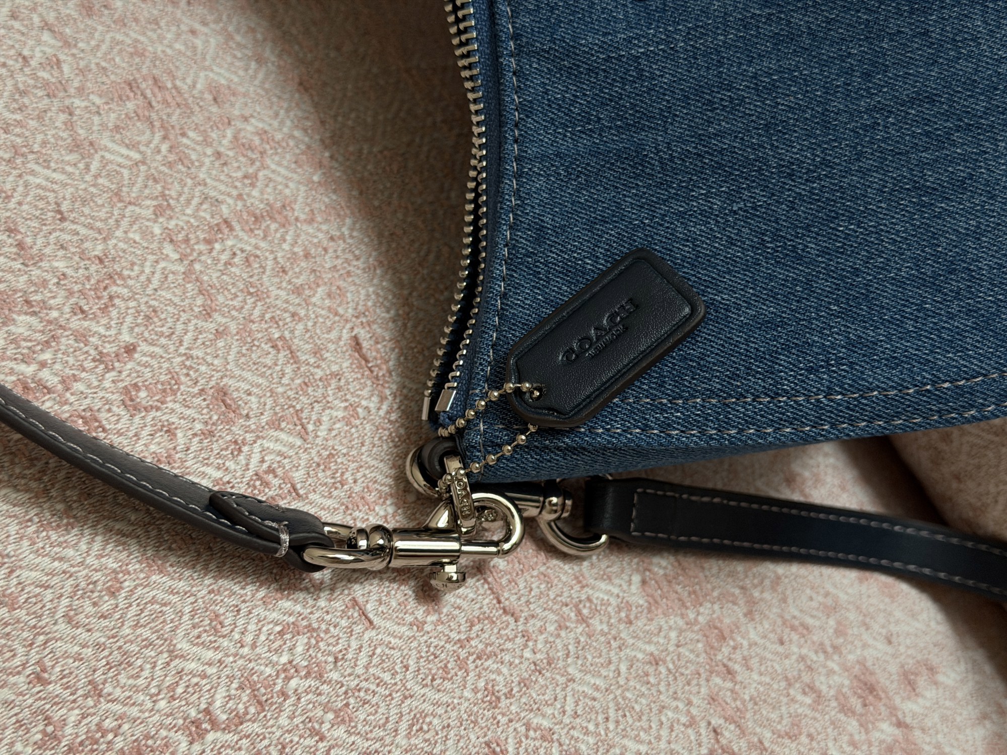 Coach Teri Shoulder Bag Denim/Silver - 3