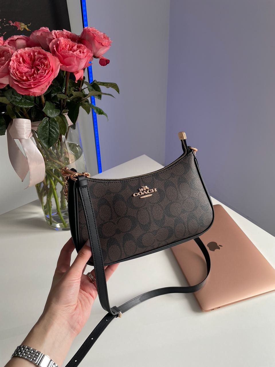 Coach Teri Shoulder Bag In Signature Canvas - 8