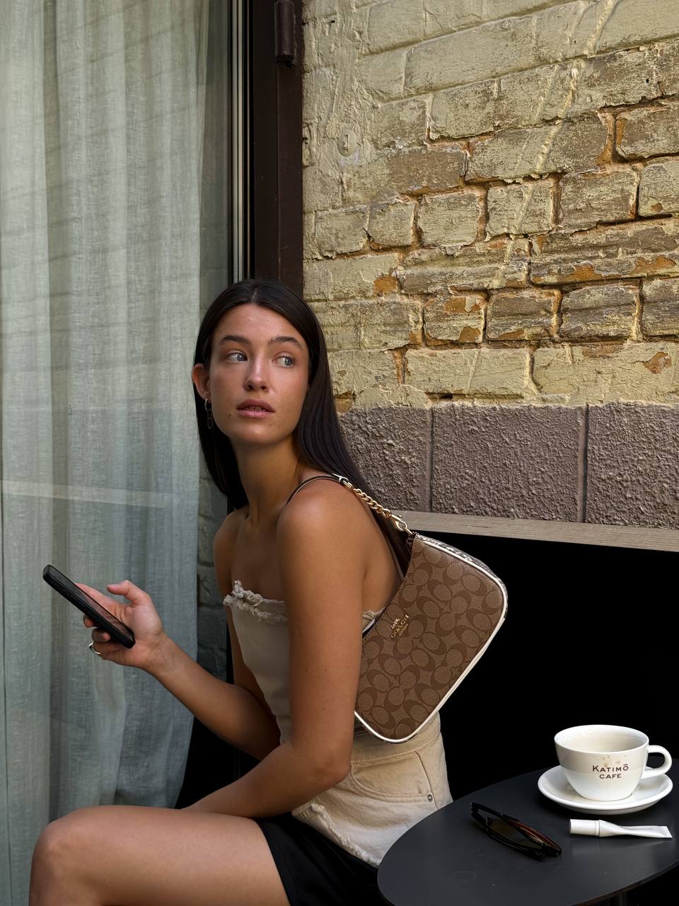 Coach Teri Shoulder Bag In Signature Canvas - 6