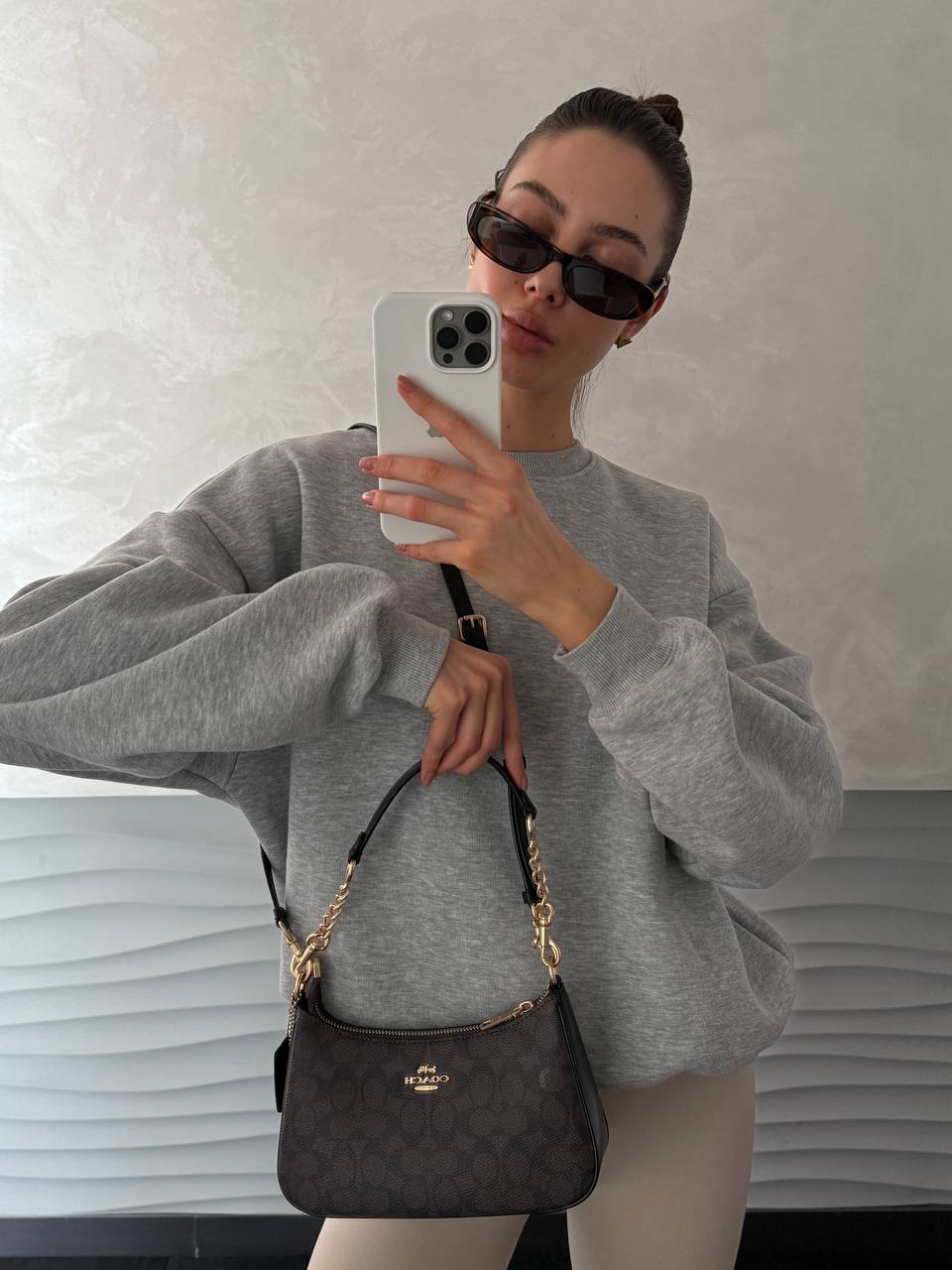 Coach Teri Shoulder Bag In Signature Canvas - 10