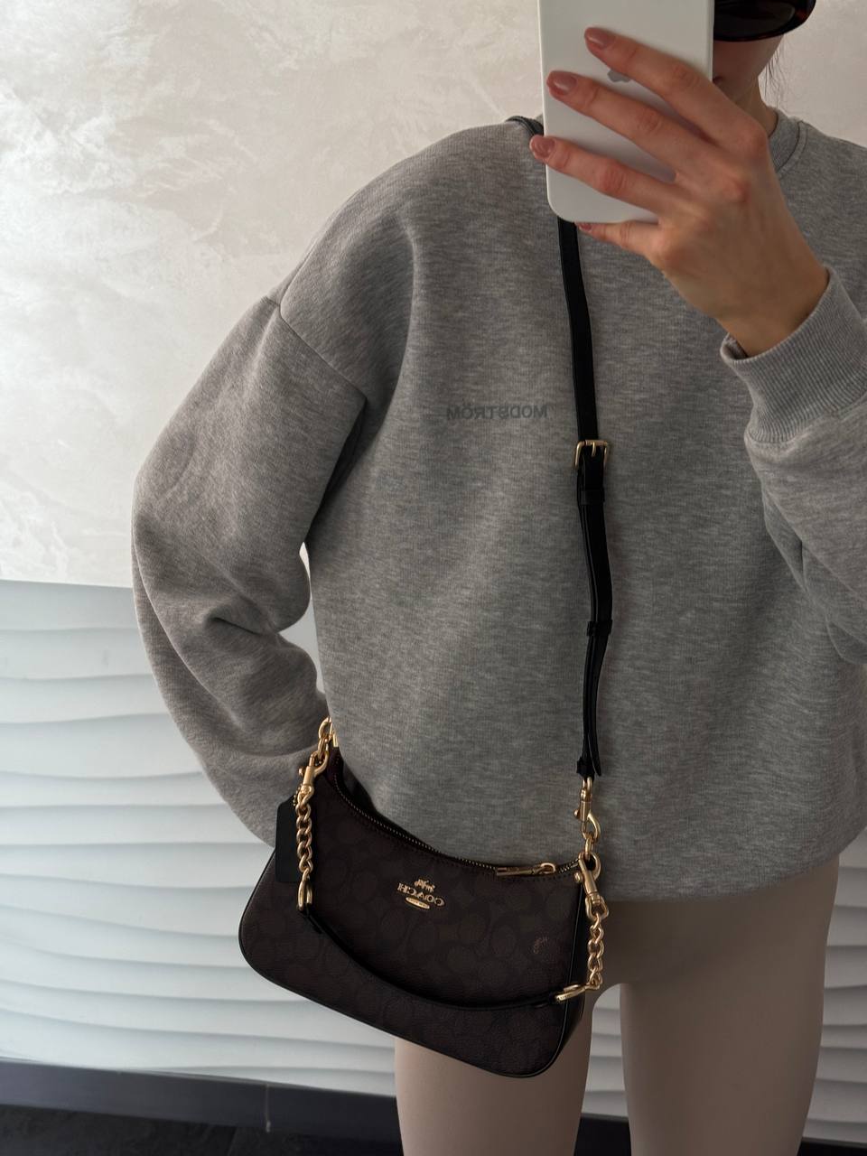 Coach Teri Shoulder Bag In Signature Canvas - 12