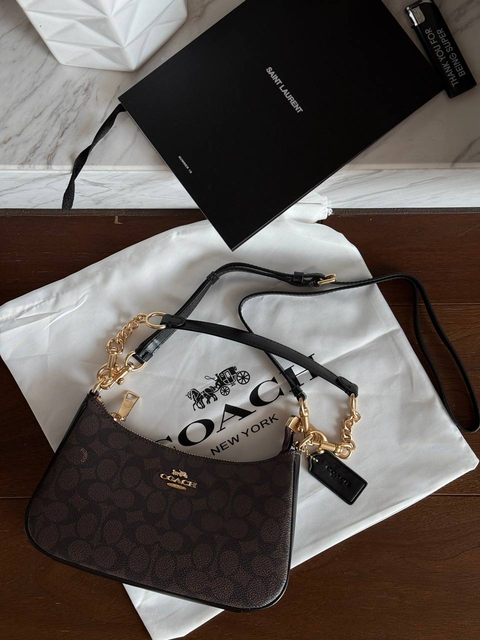 Coach Teri Shoulder Bag In Signature Canvas - 4