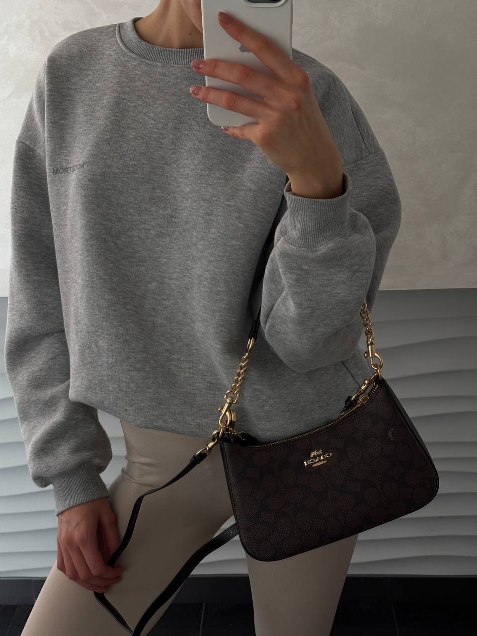 Coach Teri Shoulder Bag In Signature Canvas - 7