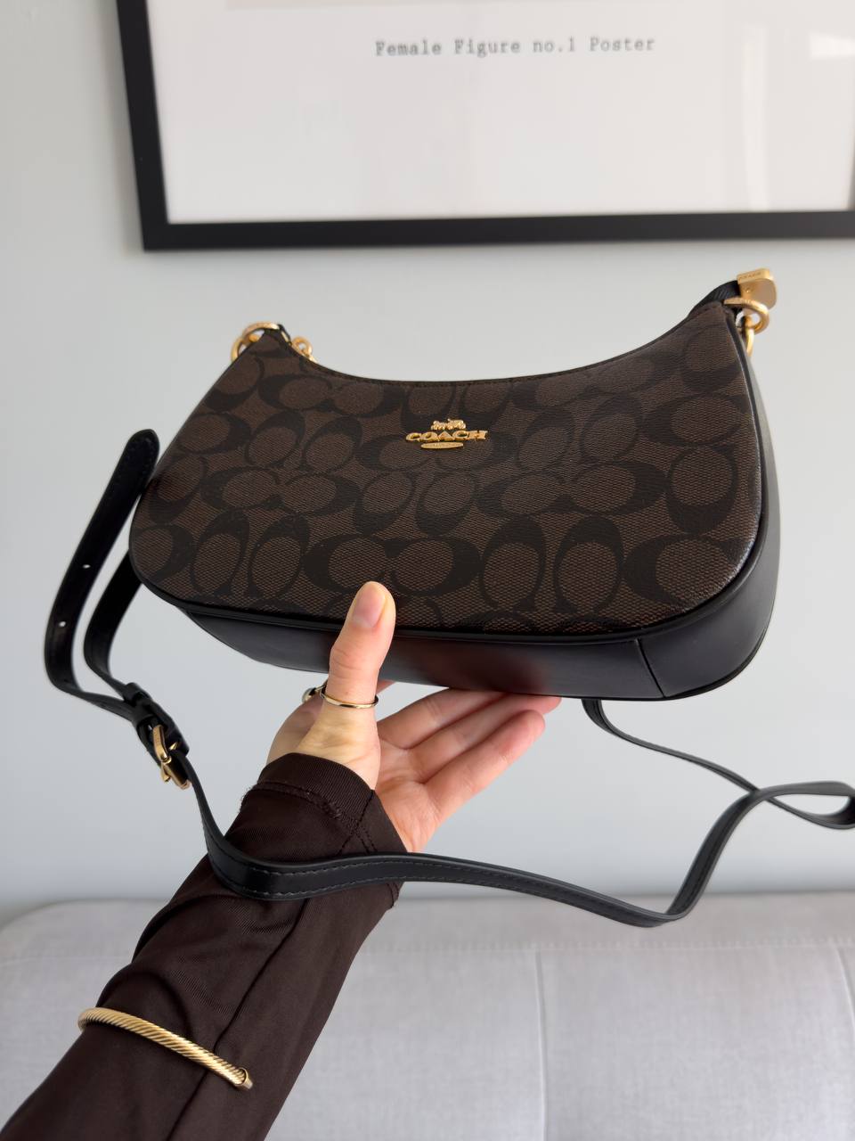 Coach Teri Shoulder Bag In Signature Canvas - 5