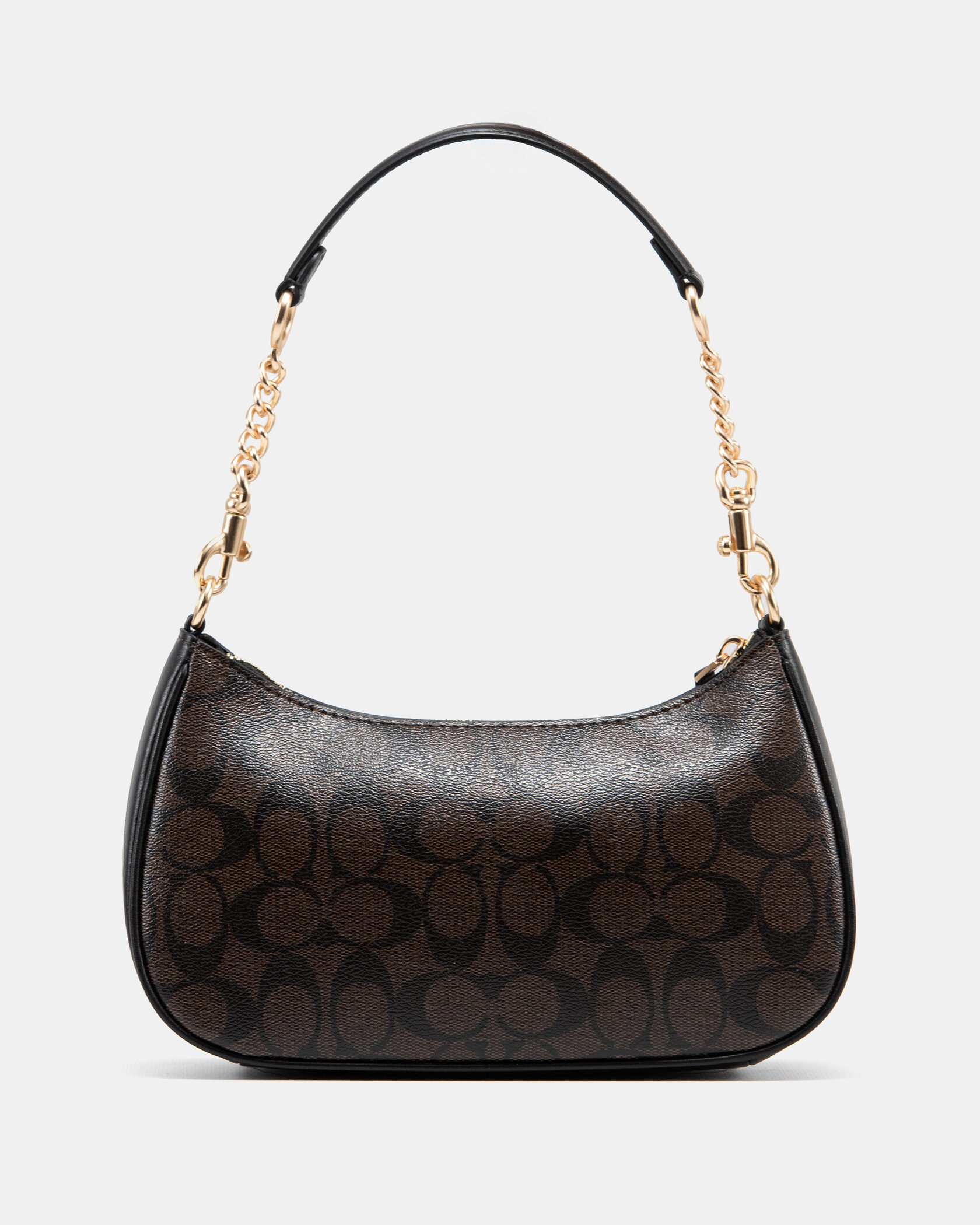 Coach Teri Shoulder Bag In Signature Canvas With Chain Strap - 11