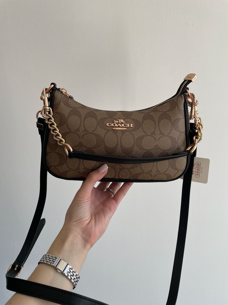 Coach Teri Shoulder Bag In Signature Canvas - 14