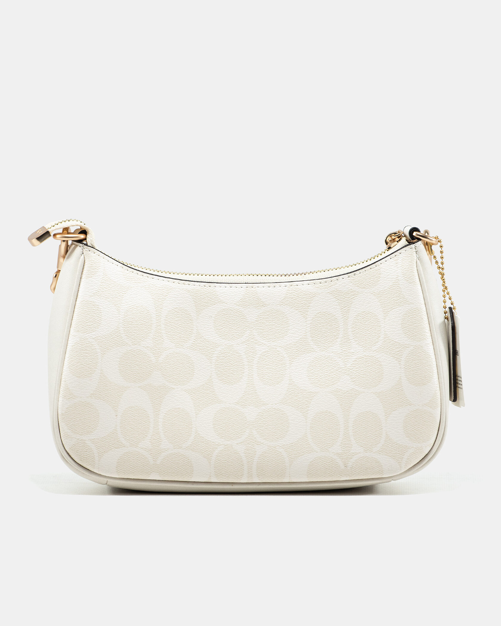 Coach Terri Small Shoulder Bag in Chalk White Leather - 11