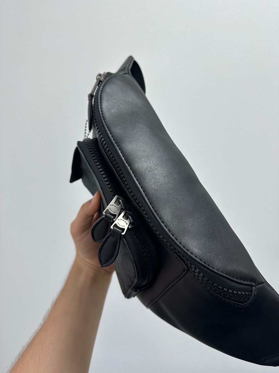 Coach Track Belt Bag Grey/Black - 9