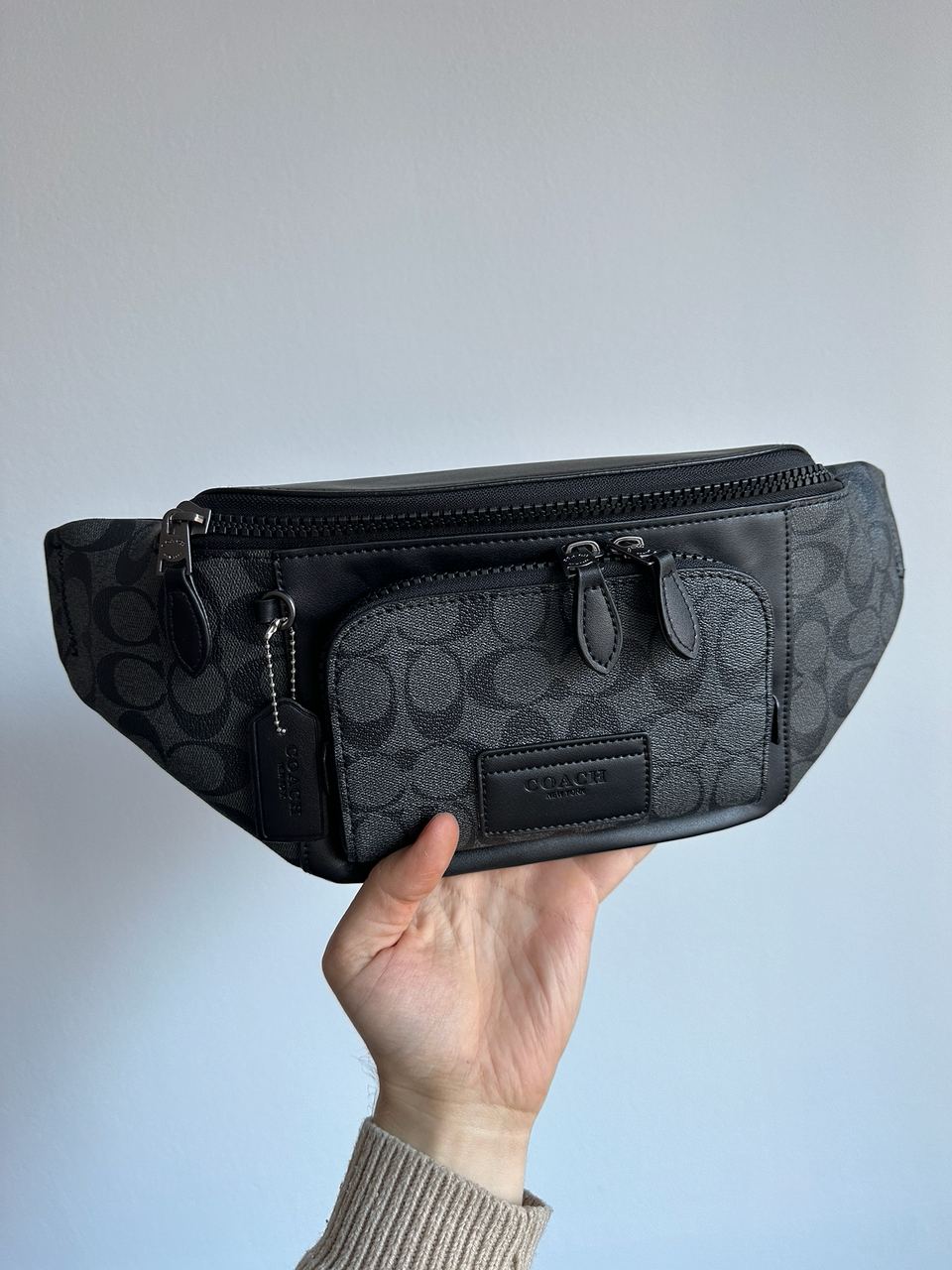 Coach Track Belt Bag Grey - 11