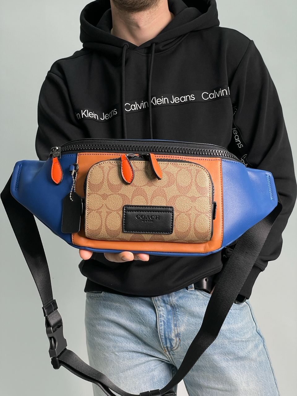 Coach Track Belt Bag in Colorblock - 3