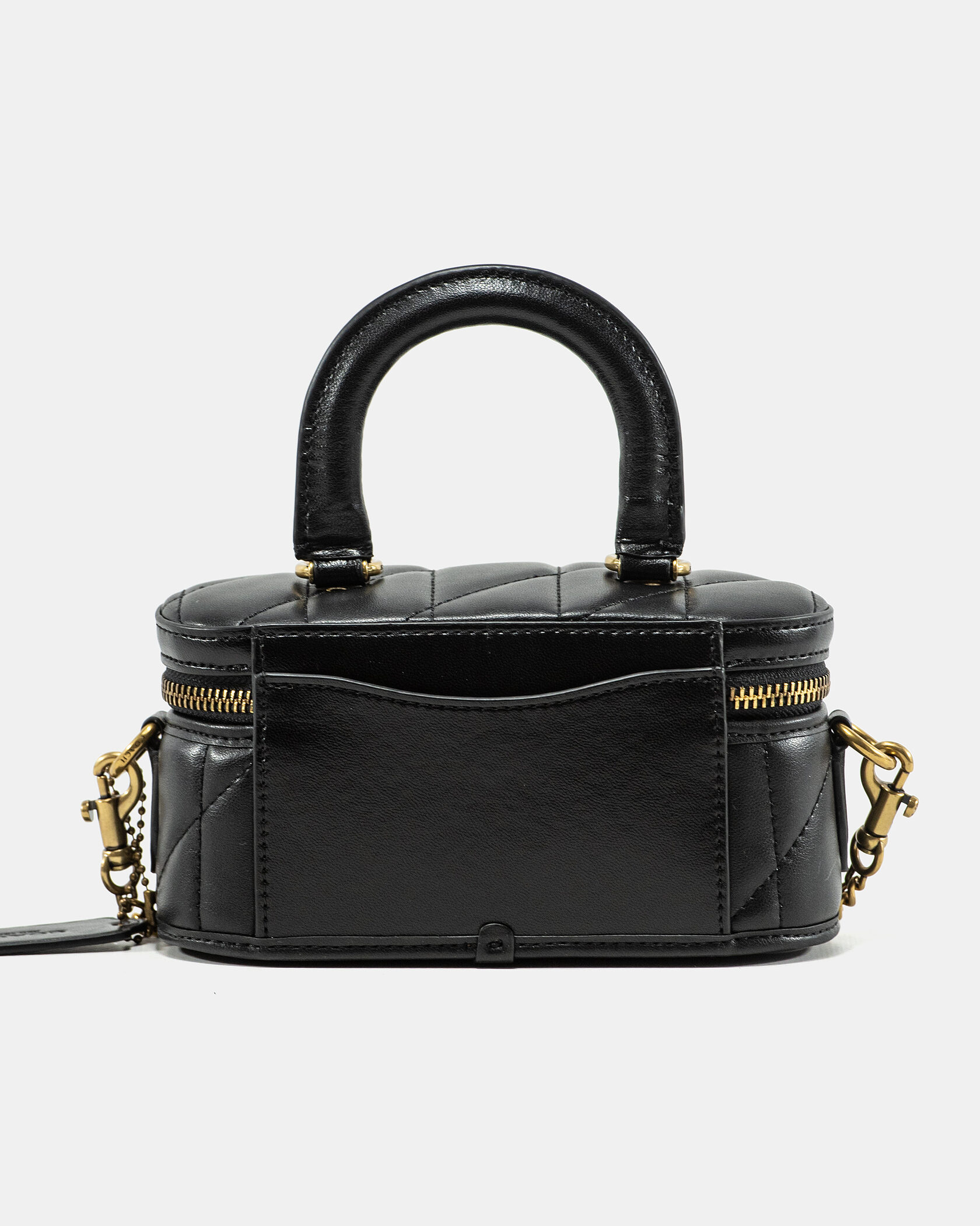 Coach Trail Mini Crossbody Bag in Black Quilted Leather - 7