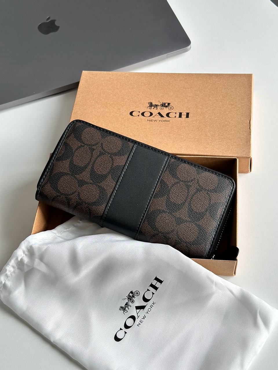 Coach Wallet Dark Brown/Black - 6