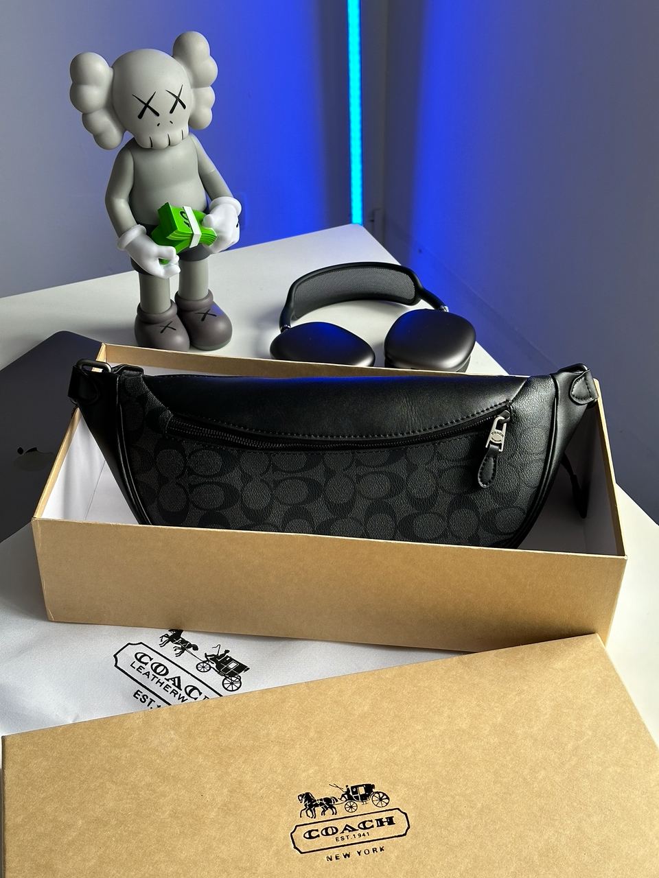 Coach Warren Belt Bag Grey - 2