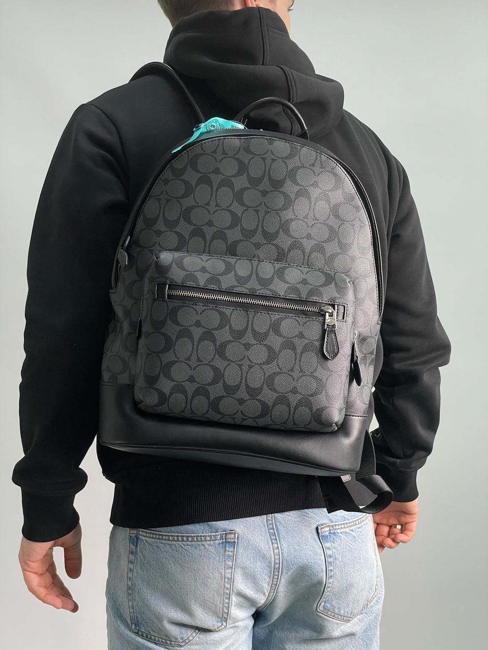 Coach West Backpack In Signature Canvas - 6