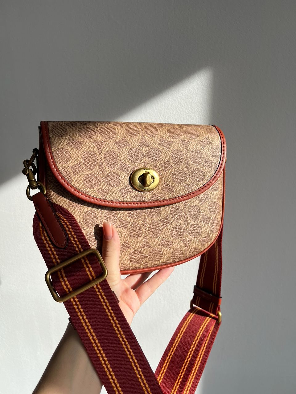 Coach Willow Medium Signature Canvas Saddle Bag - 10