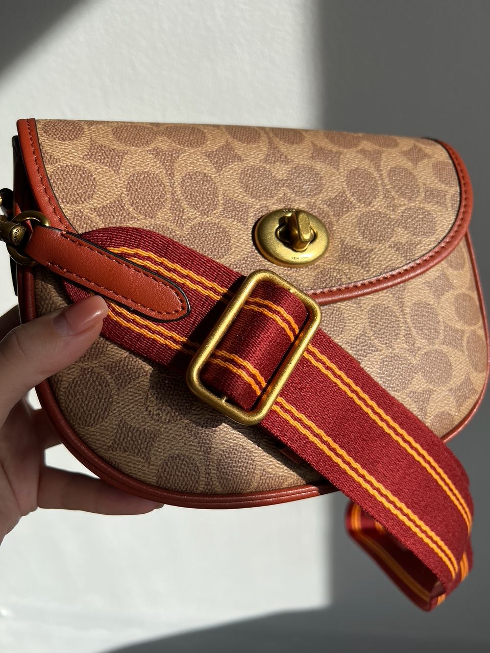 Coach Willow Medium Signature Canvas Saddle Bag - 11