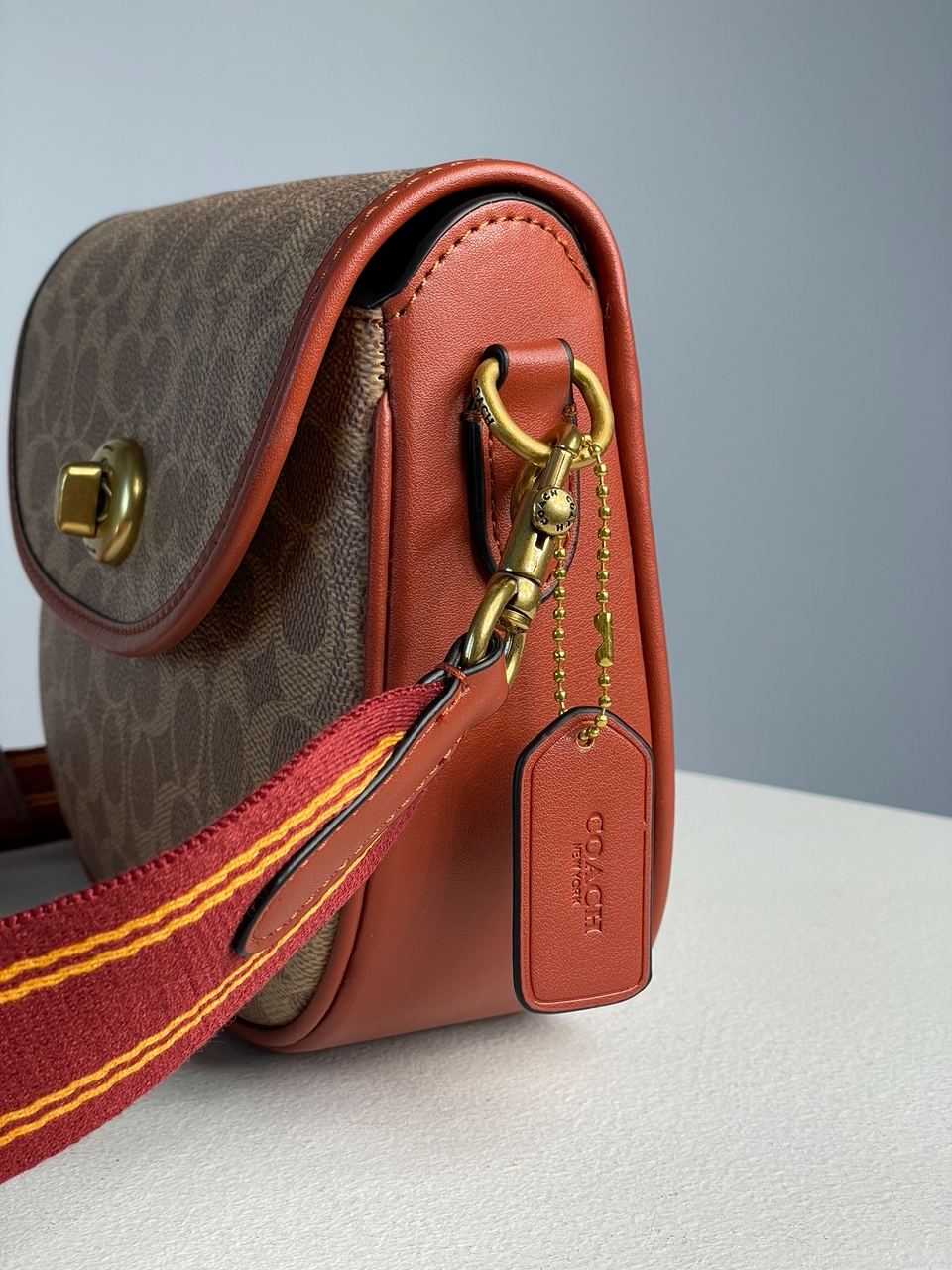 Coach Willow Medium Signature Canvas Saddle Bag - 15