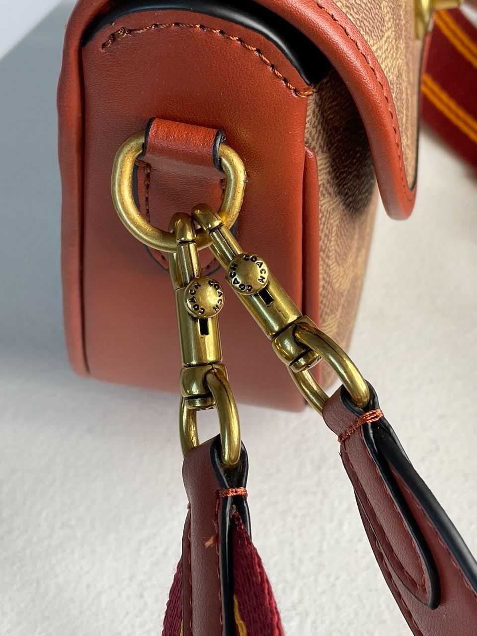 Coach Willow Medium Signature Canvas Saddle Bag - 18