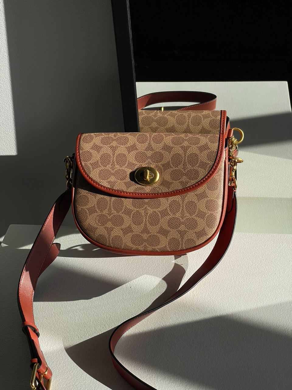 Coach Willow Medium Signature Canvas Saddle Bag - 9