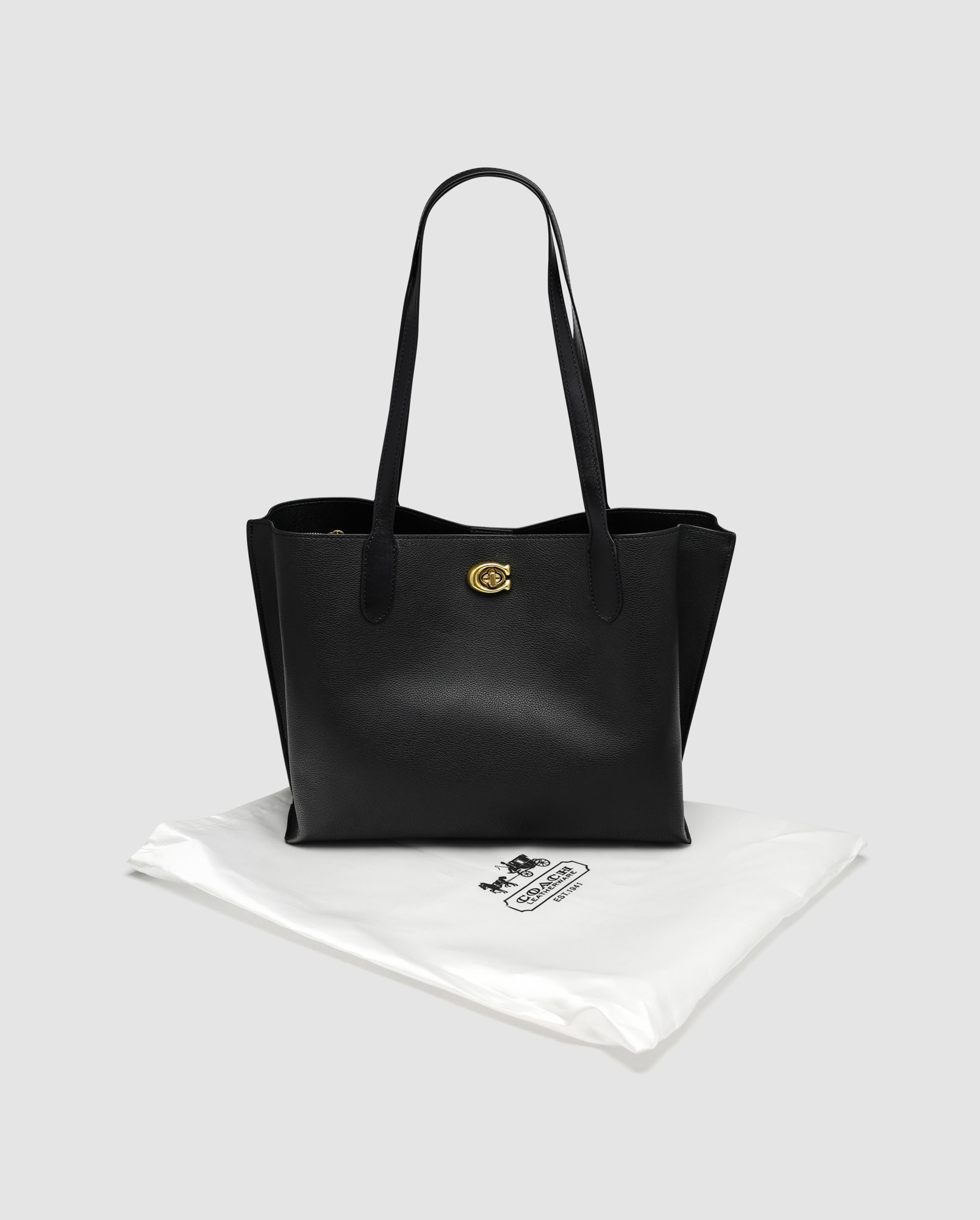 Coach Willow Tote 34 In Black - 6