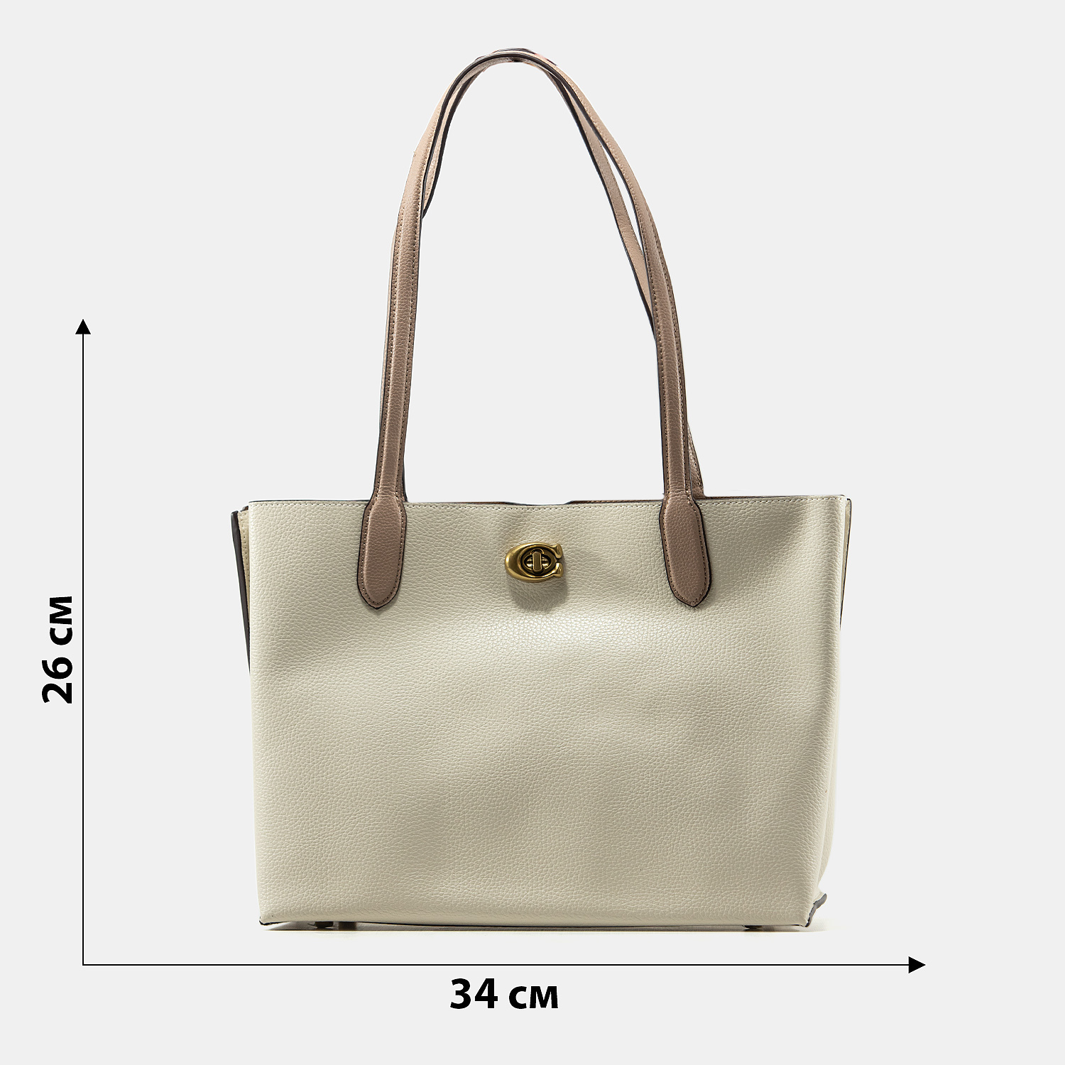Coach Willow Tote 34 In White - 2