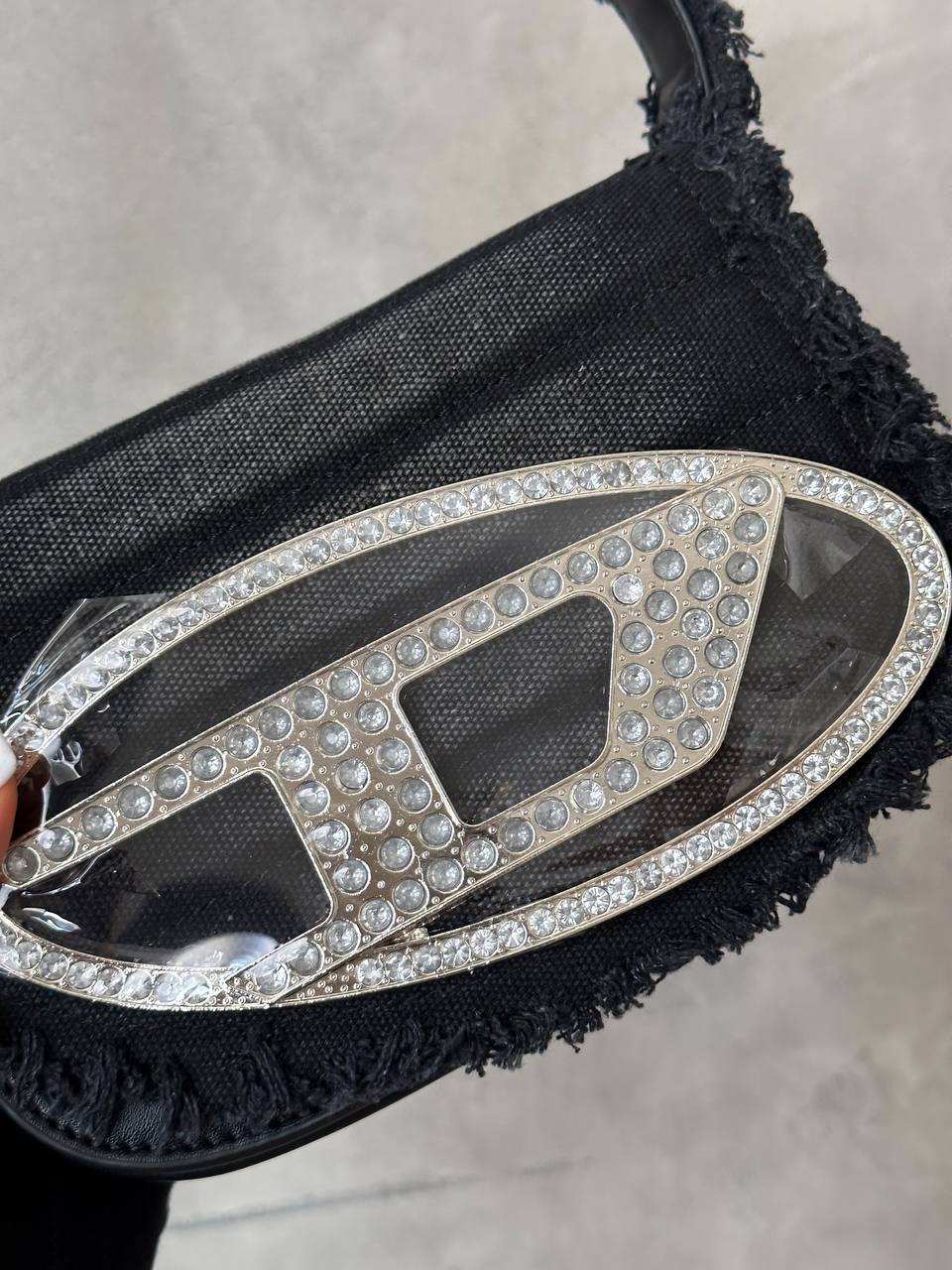 Diesel 1DR Iconic Shoulder Bag Black/White - 4