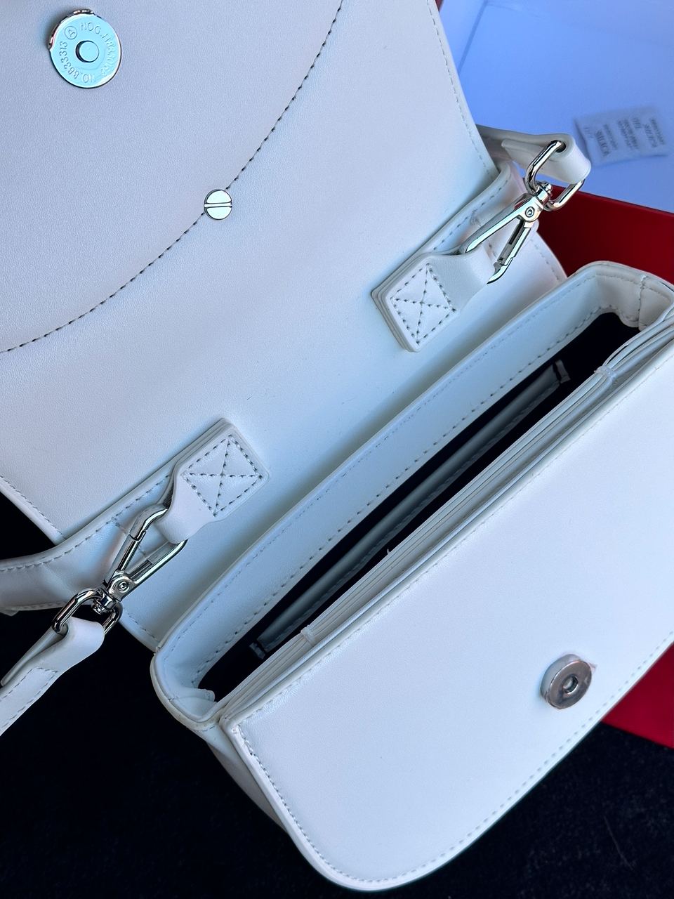 DIESEL 1DR Iconic Shoulder Bag White - 12