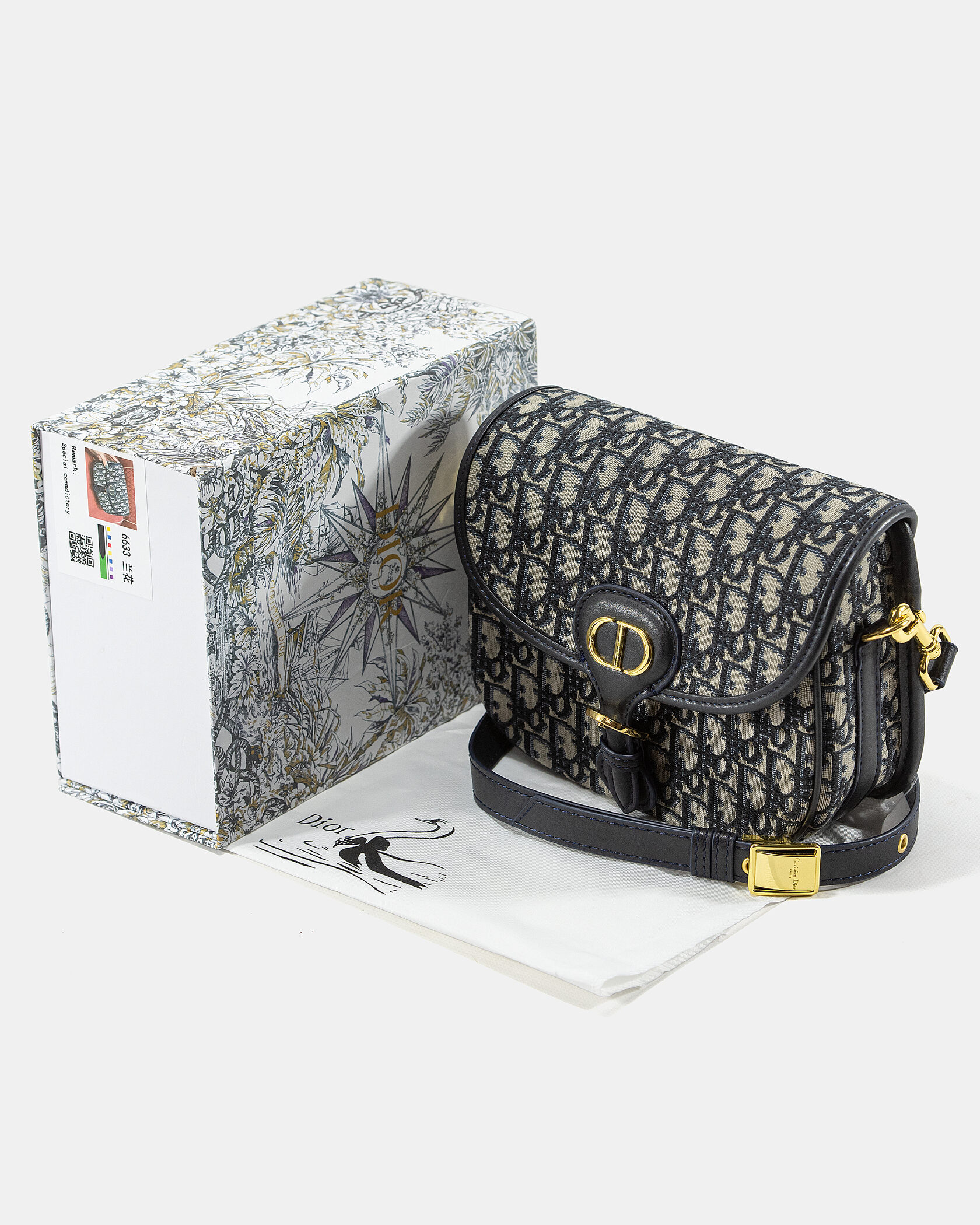 Dior Bobby Bag Blue Oblique - 2