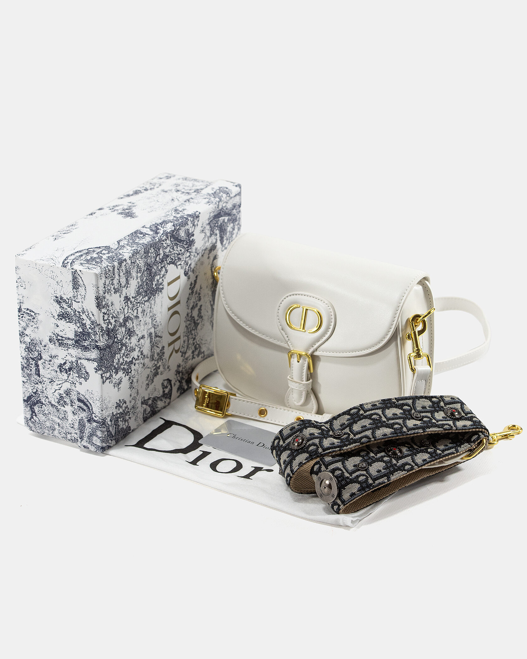 Dior Bobby Bag White Smooth Skin - 2