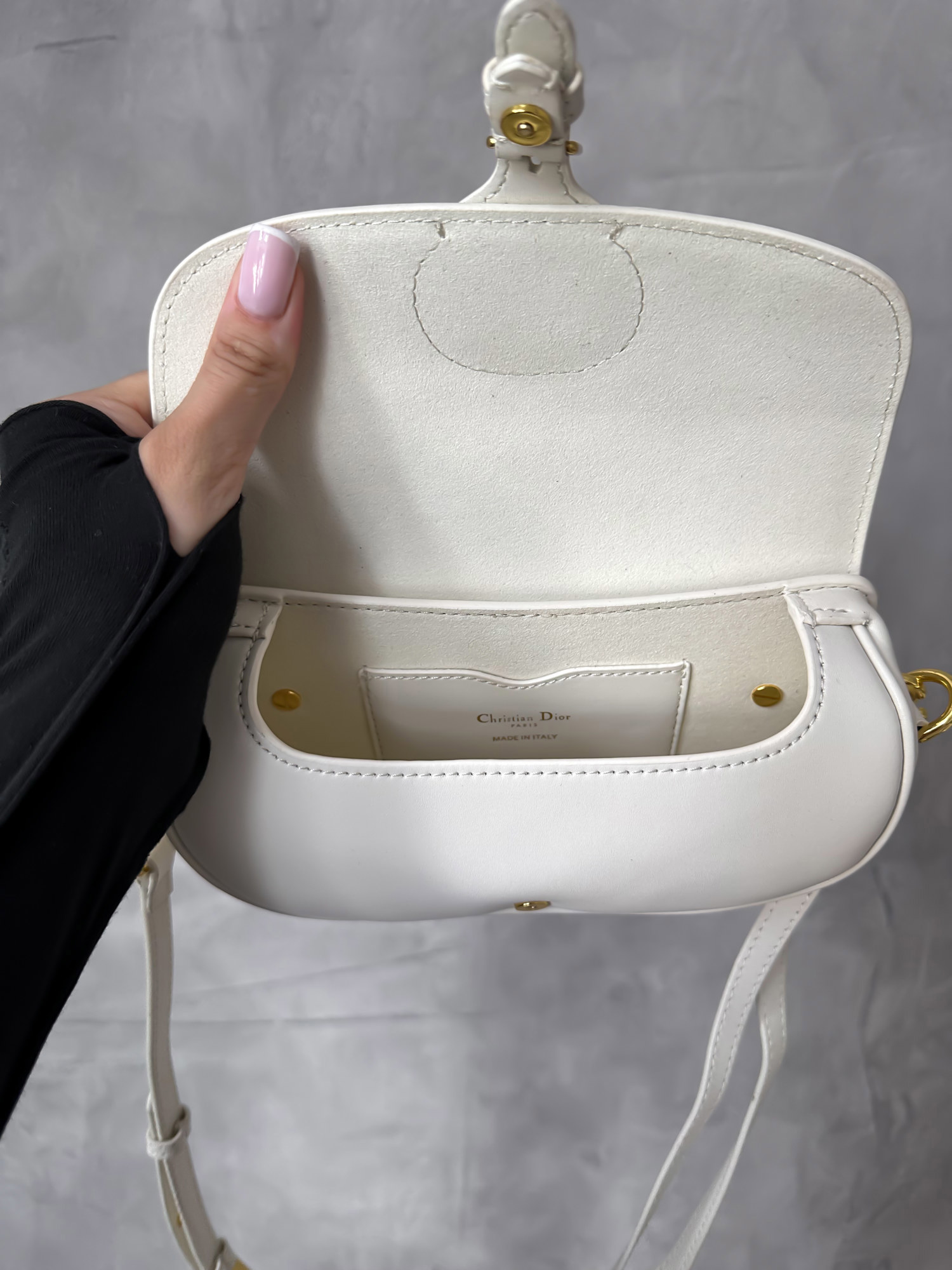 Dior Bobby East-West Bag Box Calfskin White [бренд коробка] - 10