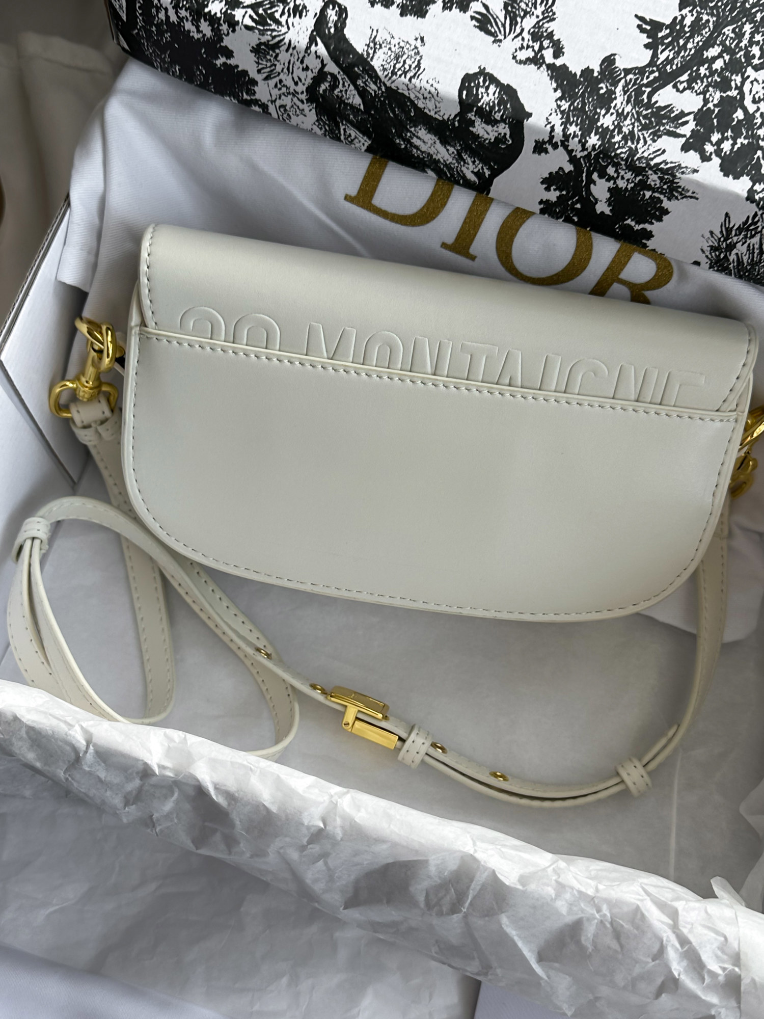 Dior Bobby East-West Bag Box Calfskin White [бренд коробка] - 4