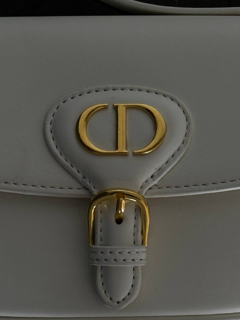 Dior Bobby East-West Mini Bag in White Calfskin - 10