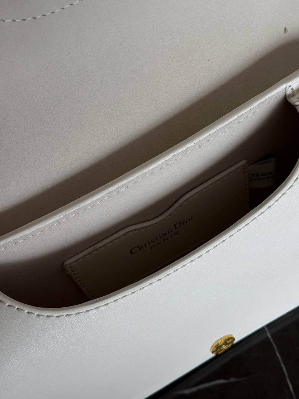 Dior Bobby East-West Mini Bag in White Calfskin - 18