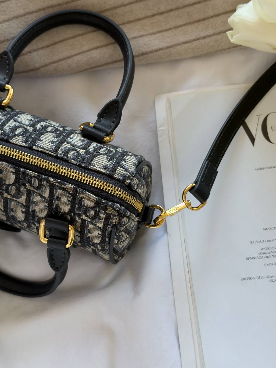 Dior Groove 20-Tas Blauwe Dior Oblique-Jacquard Vrouw - 15