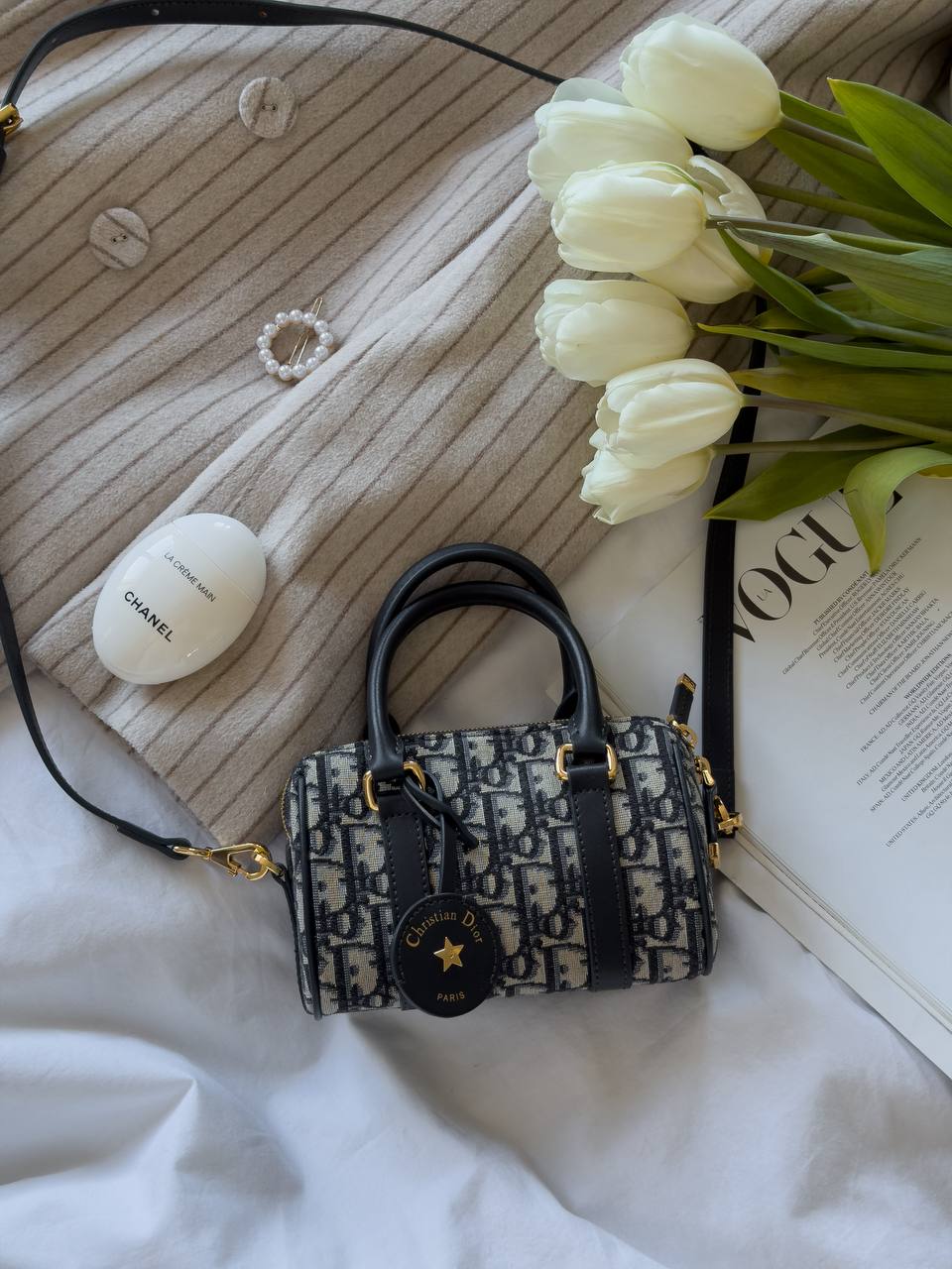 Dior Groove 20-Tas Blauwe Dior Oblique-Jacquard Vrouw - 3